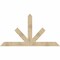 Ekena Millwork Saratoga Rough Sawn Timber Gable Bracket, Douglas Fir, 84"W x 45"H x 2"D x 6"F, 13/12 Pitch GBW084X45X0206SAR00RDF - alternate 1
